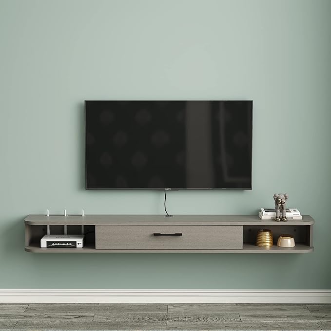 Pmnianhua Floating TV Stand, Floating TV Shelf - Image 2