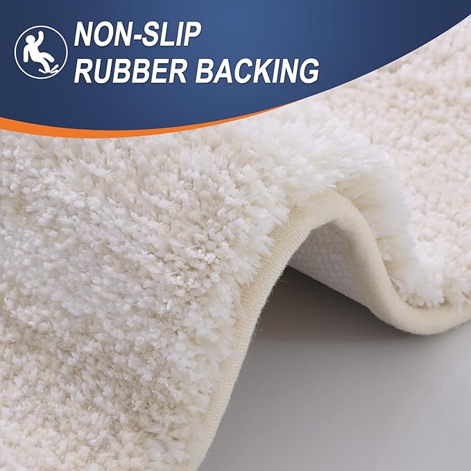 OLANLY Bathroom Runner Rugs 70x24, Extra Soft Absorbent Microfiber Bath Rugs - Image 4