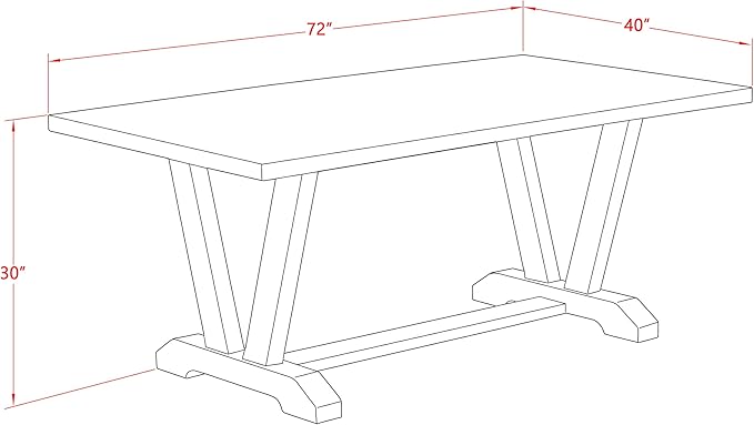 East West Furniture V027VE005-9 9 Piece Kitchen Table Set Includes a Rectangle - Image 15