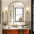 Arch Bathroom Mirror, 26x38 inch Arched Bathroom Mirror/Wall Mounted Vanity by EASLY