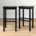 Grain & Grove Smith Collection Set of 2 Solid Wood Bar Stools, 30 inch by GrainGrove