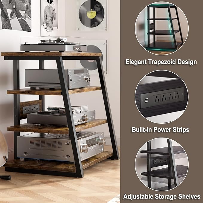 Armocity 4-Tier AV Media Stand - Image 4