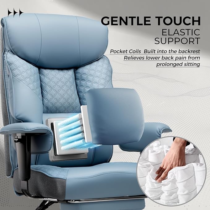 GTRACING Big and Tall Office Chair 400LBS Wide Ergonomic Gaming Chair - Image 7