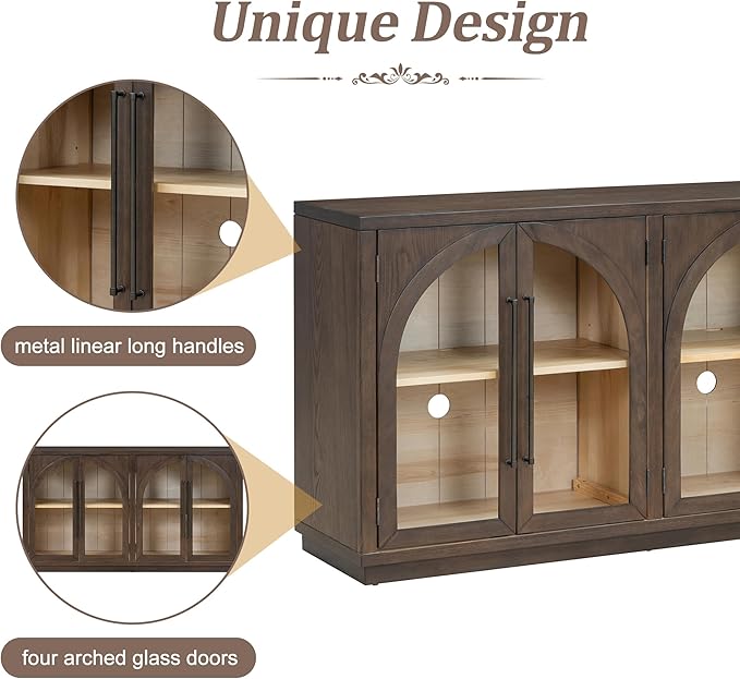 Merax Wood Farmhouse Buffet Sideboard - Image 6