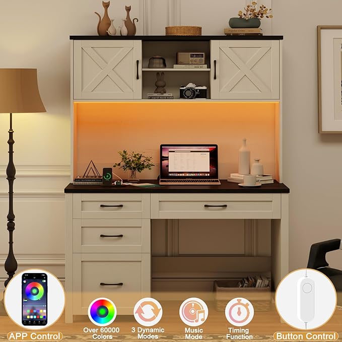 Farmhouse 67" H Executive Desk - Image 4