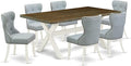 East West Furniture X077SI215-7 7 Piece Dining Table Set Consist of a Rectangle by EastWestFurniture
