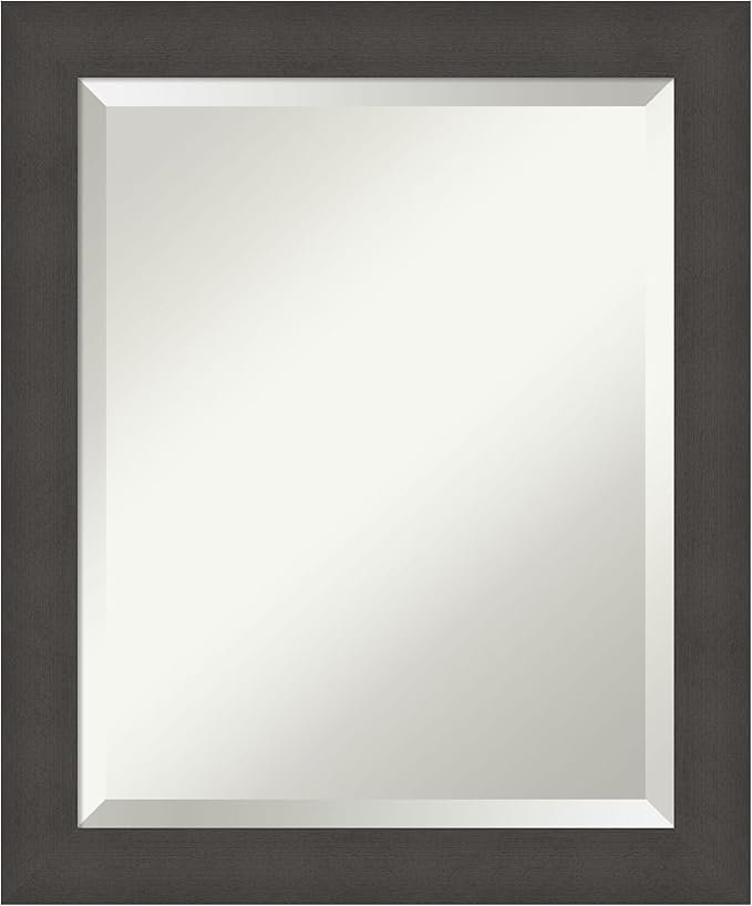 Amanti Art Silver Bathroom Mirror by AmantiArt