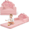 TinyPalsa Kids Couch, Convertible Sofa to Lounger Fold Out, Gift by TinyPalsa