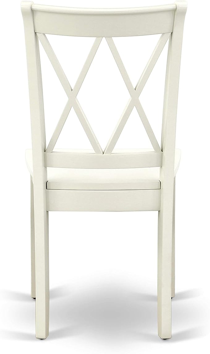 East West Furniture DOCL9-LWH-W 9 Piece Dining Table Set Includes a Rectangle - Image 11