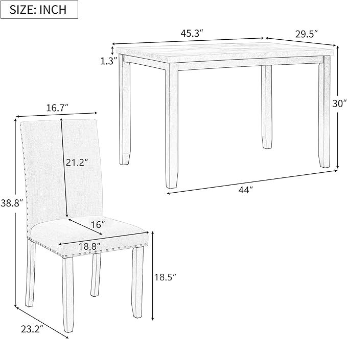 Ball & Cast 5 Piece Dining Table Set - Image 3