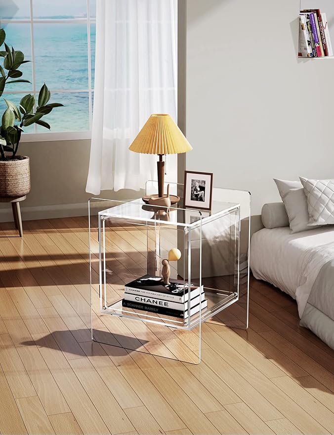 Acrylic Nightstand Colorful Bedside Table - Image 5