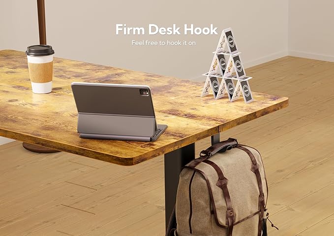YDN Standing Desk with Keyboard Tray, 48 Inch Height Adjustable Desk, 48inch - Image 7