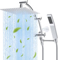 Hibbent All Metal 10'' Rainfall Shower Head, Dual Shower Head Combo, High by Hibbent