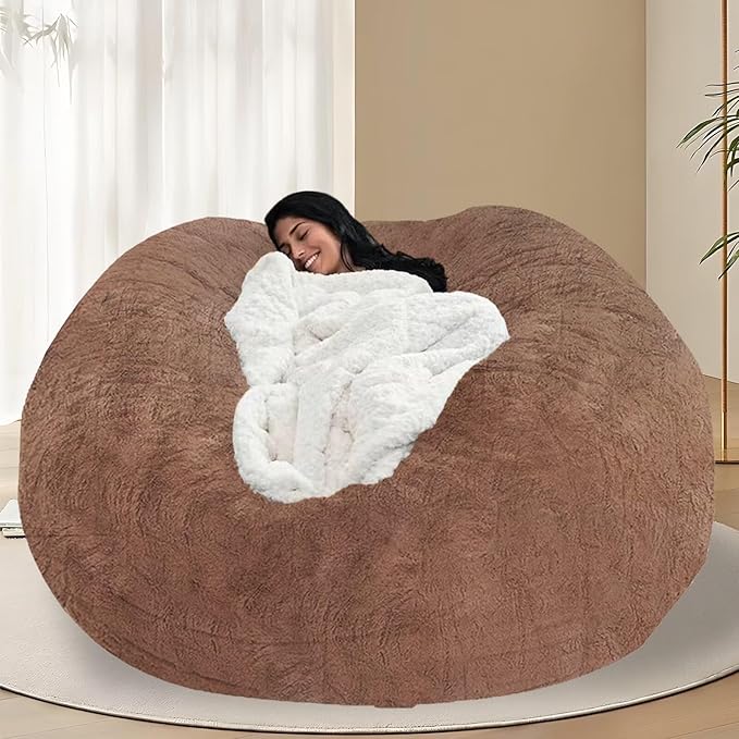 BCU 6FT Bean Bag Chair for Adults and Kids Without Filler Giant Stuffed Animal by BCU