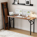 Frylr Small Folding Computer Desk – Portable 55.1 Inch Foldable Laptop Table by Frylr