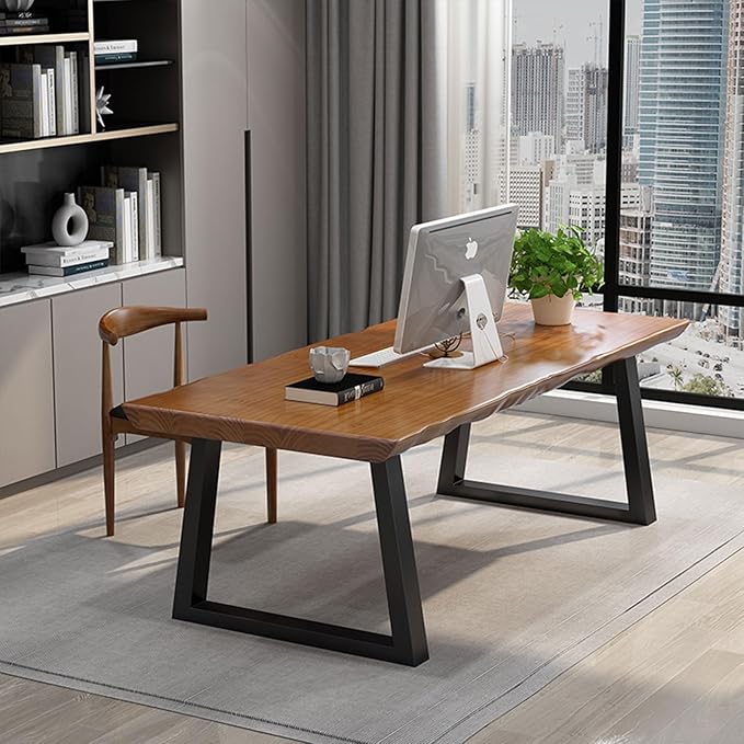 Solid Wood Administrative Computer Desk - Image 3