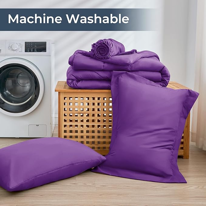 HEVUMYI Purple Twin Comforter Set - Image 7