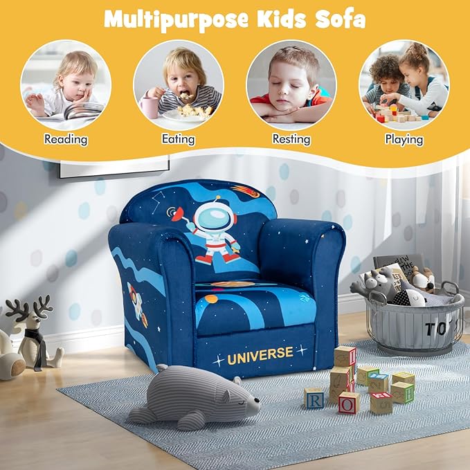 Costzon Kids Couch, Children's Sofa Armrest Chair - Image 6