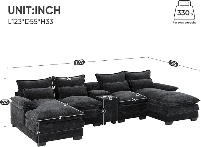 Merax Modern Sectional Sofa - Image 2