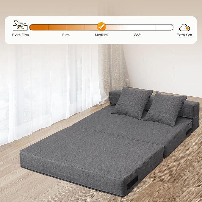 Queen Size Folding Sofa Couch Memory Foam - Image 4