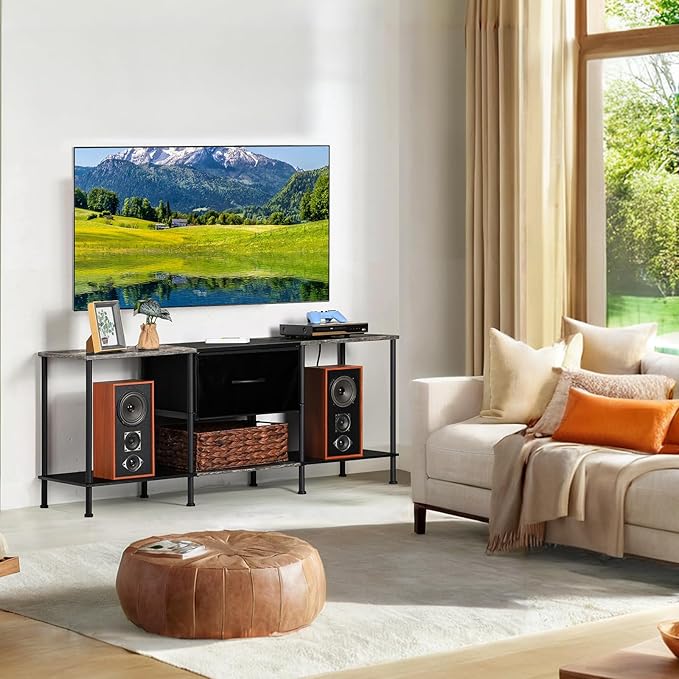 Vrisa TV Stand for 50/55 inch Television Entertainment Center - Image 5