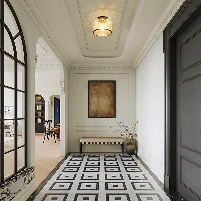 Glass Ceiling Light, Farmhouse Light Fixture - Image 8