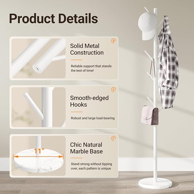 ELYKEN Coat Rack Freestanding - Image 5