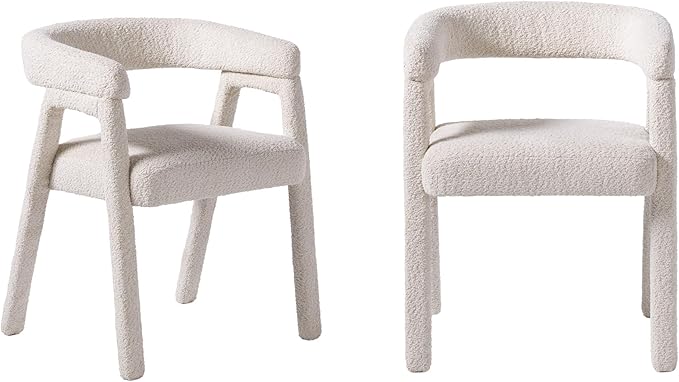Walker Edison Ezra Modern Solid Wood Rounded Back Dining Chair by WalkerEdison
