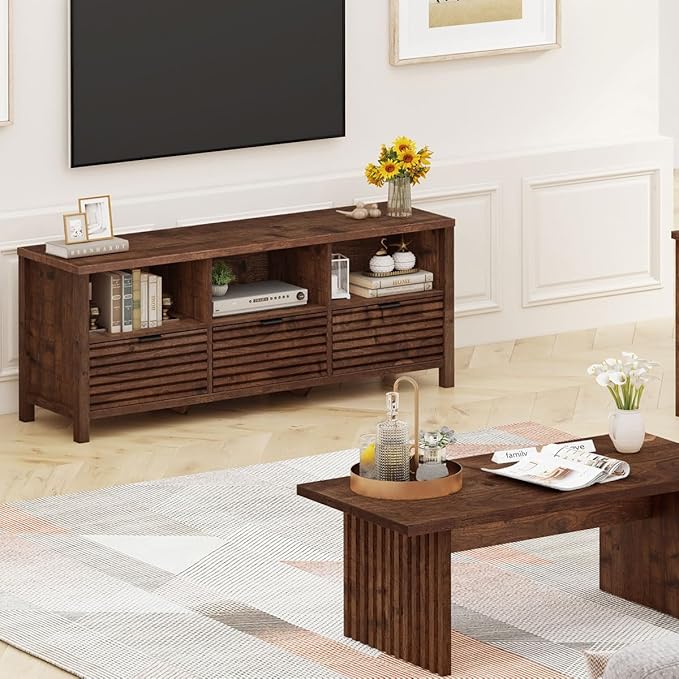 BON AUGURE TV Stand, Mid Century Modern Media Console - Image 8