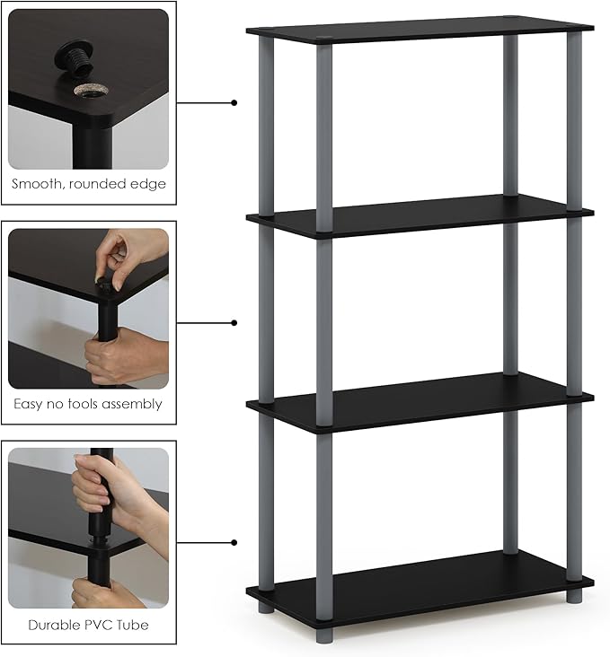 Furinno Turn-N-Tube 4-Tier Multipurpose Shelf Display Rack - Image 5