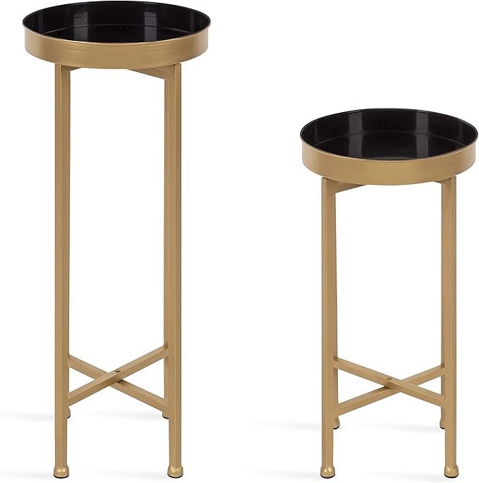 Kate and Laurel Celia Side Tables, Decorative Modern Glam End Table - Image 4