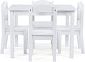 Humble Crew Kids Wooden Table and 4 Chairs Set, and Snack Time by HumbleCrew