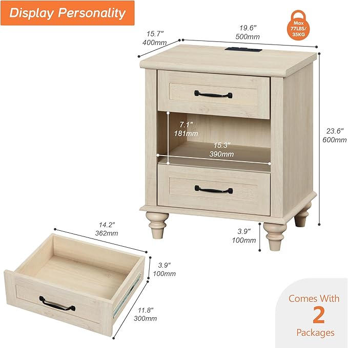 WAMPAT Set of 2 End Tables - Image 3