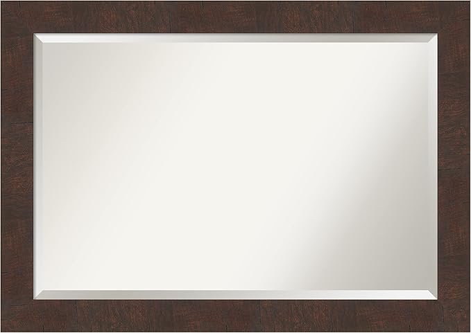 Amanti Art Brown Bathroom Mirror by AmantiArt