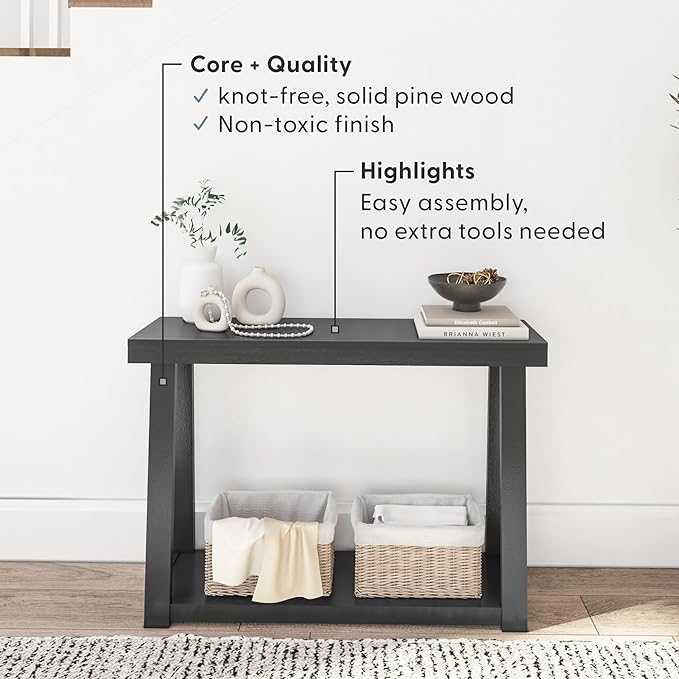 Plank+Beam Solid Wood Console Table - Image 3