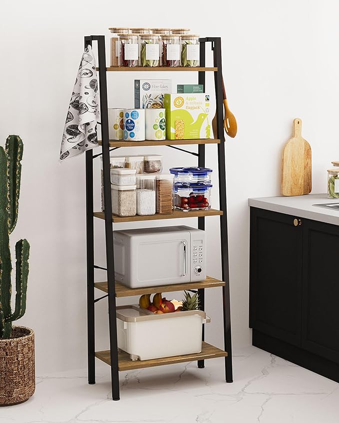 Ladder Shelf, Bookshelf Bookcase, Freestanding Corner Storage Shelve - Image 6