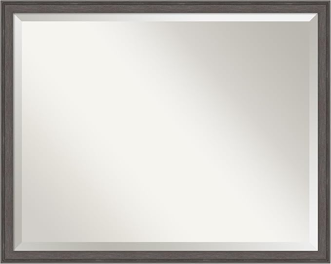Amanti Art Silver Bathroom Mirror by AmantiArt