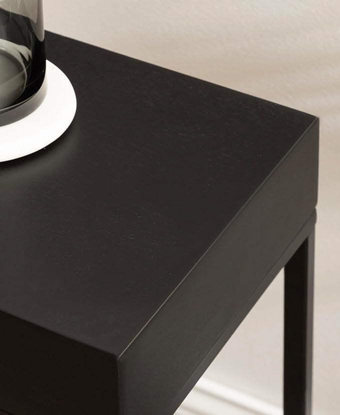 Kate and Laurel Karlsen Modern Wood and Metal Narrow Side Table; 16 x 8 x 24; - Image 6