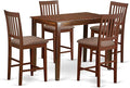 East West Furniture YAVN5-MAH-C 5 Piece Counter Height Pub Set Includes a by EastWestFurniture