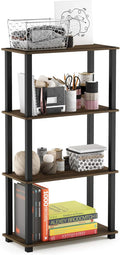 Furinno Turn-N-Tube 4-Tier Multipurpose Shelf Display Rack, Square Tube by Furinno-FitsYourSpaceFitsYourBudget