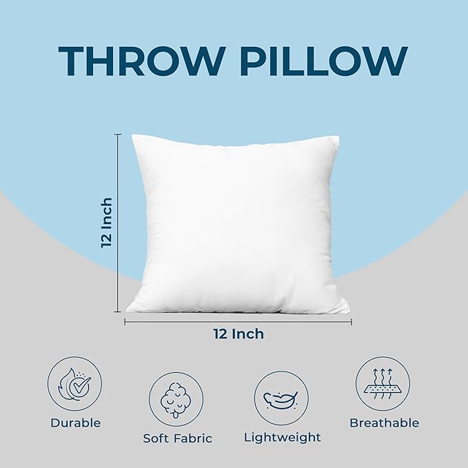 Utopia Bedding Throw Pillows, 12 x 12 Inches Pillows - Image 4