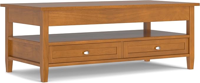 SIMPLIHOME Warm Shaker Lift Top Coffee Table - Image 7