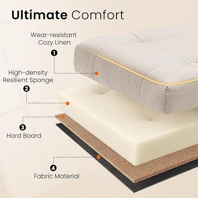 Furniliving 42” Ottoman Bench - Image 6