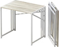 Small Folding Desk 32 inch, No Assembly Required Small Office Desk, Writing by Lutown-TeenHome