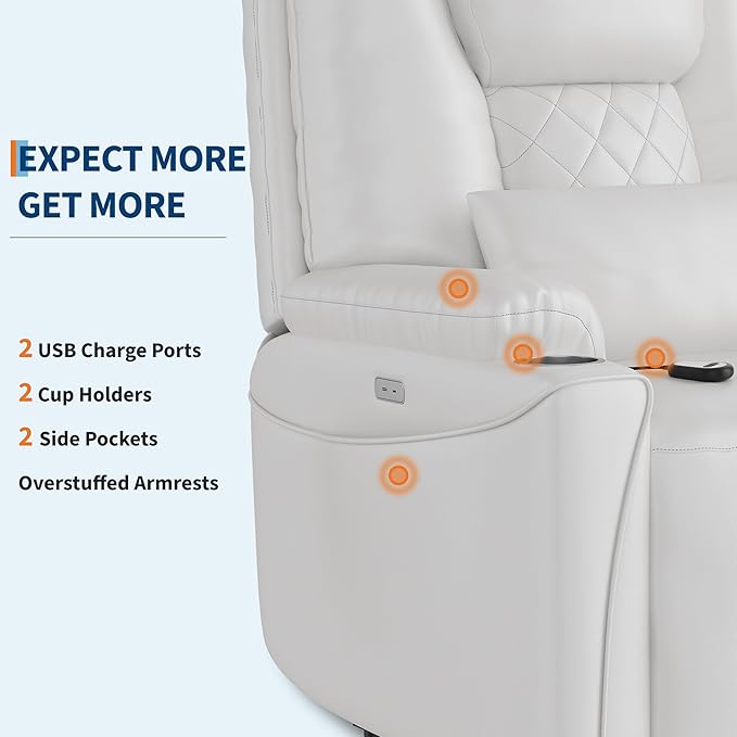 IDEALHOUSE Electric Power Lift Recliner Chair Sofa, Power Lift Chair - Image 5