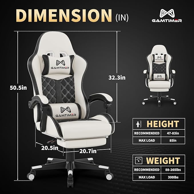 Gaming Chair, 400 lbs Adult Chair, High Back Computer Chair - Image 3