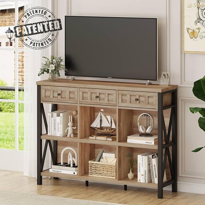 FATORRI Rustic 6 Cube Storage Organizer Shelf - Image 3