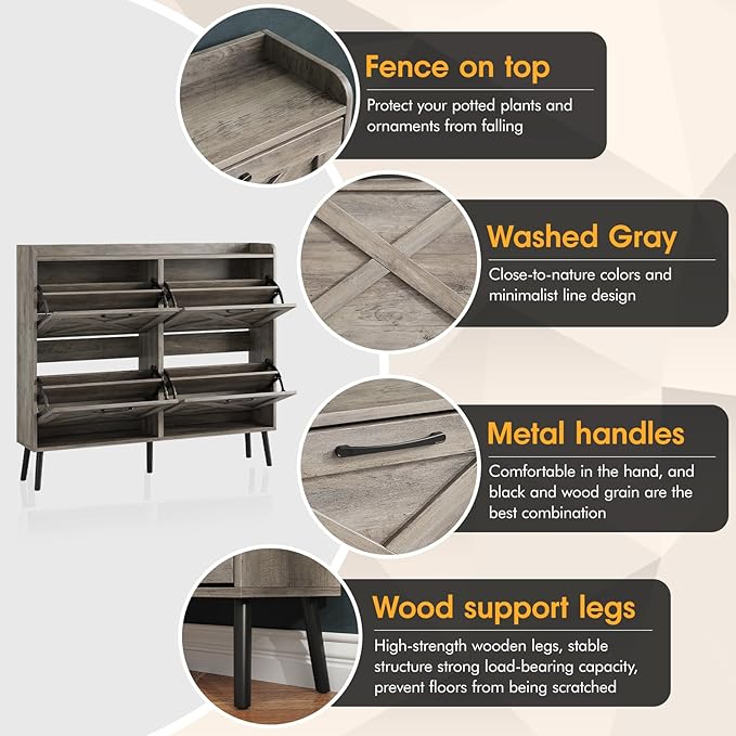 Maupvit Large Shoe Storage Cabinet - Image 4