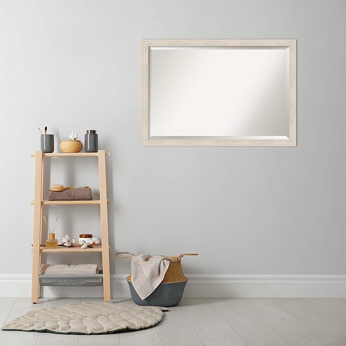 Amanti Art White Bathroom Mirror - Image 5