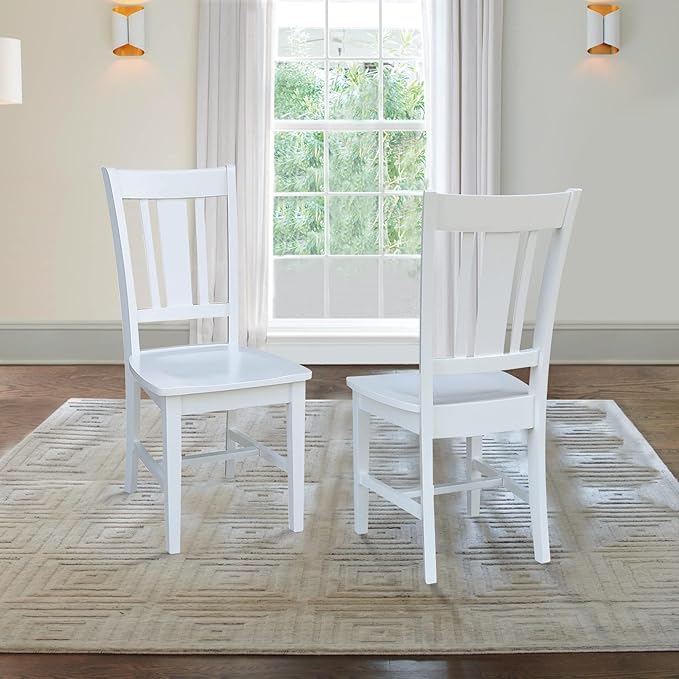 International Concepts Set of Two San Remo Splatback Dining Chairs - Image 2